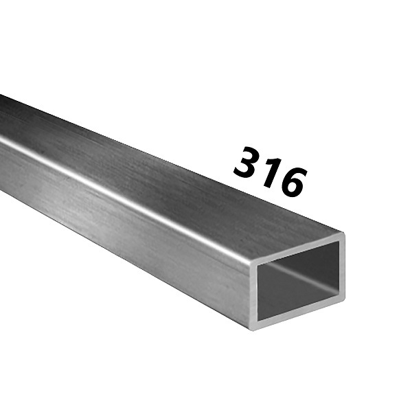 Tubolare acciaio inox aisi 316 mm.15x15x1,5 mt.1