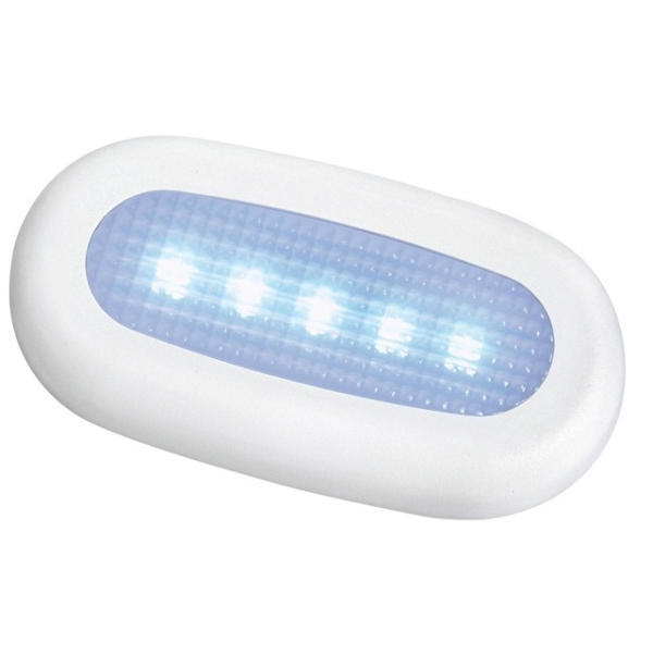 Luce di cortesia 5 led blu senza incasso mm.70 