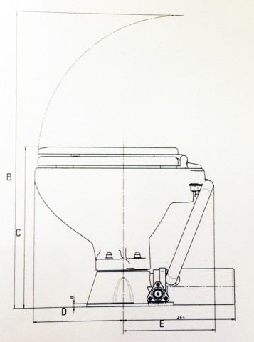 Wc toilette JOHNSON AQUAT con maceratore 24V