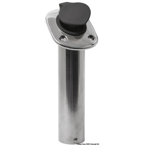 Portacanna inox ad incasso mm.42 inclinazione 60° (41.211.70)