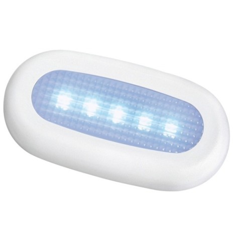 Luce di cortesia 5 led blu senza incasso mm.70 