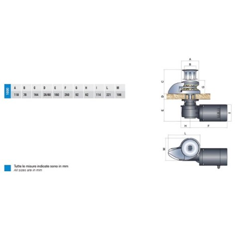 VERRICELLO INOX ITALWINCH CL-PLUS 1000W 12V CATENA MM.8