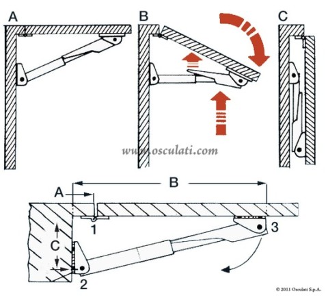 SUPPORTO TAVOLI RAKEGO MM.150