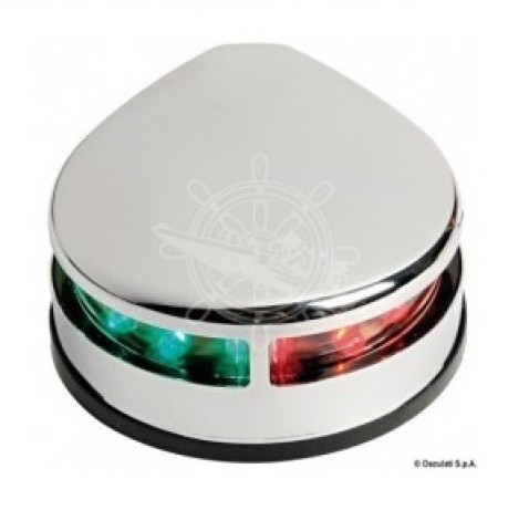 FANALE ORIZZ. INOX LED ROSSO/VERDE