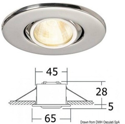 Faretto ALTAIR orientabile compatto 12v 10w (13.437.01)