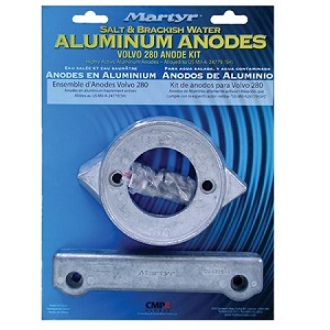 Kit anodi VOLVO 280 in lega di alluminio M2