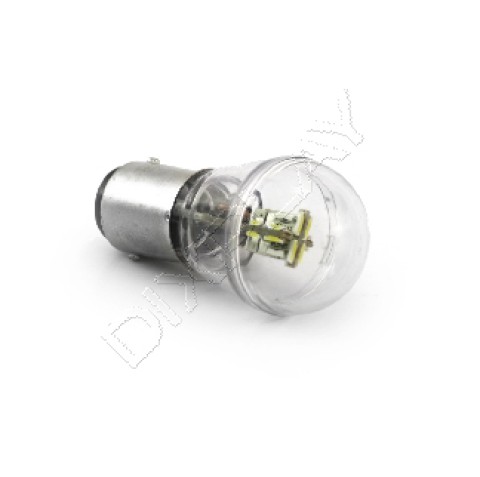 Lampadina led BA15D 12+4led luce calda