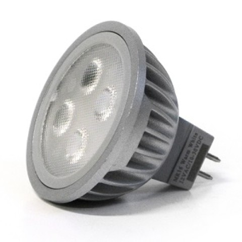 Lampadina LED MR16 4LED luce calda 8/35V