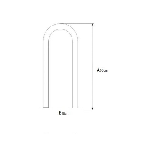 Maniglia di risalita per scaletta in acciaio inox mm.25