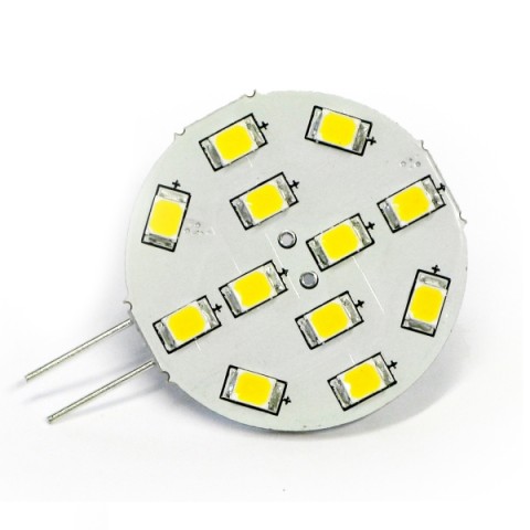 Lampadina led G4 SIDE 12smd2835  led luce fredda 8/35V mm.30