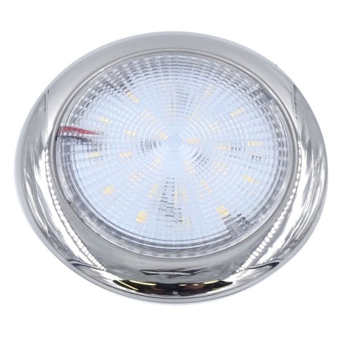 Plafoniera inox a LED luce fredda mm.94 12V 