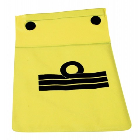 Porta documenti galleggiante stagno gialla