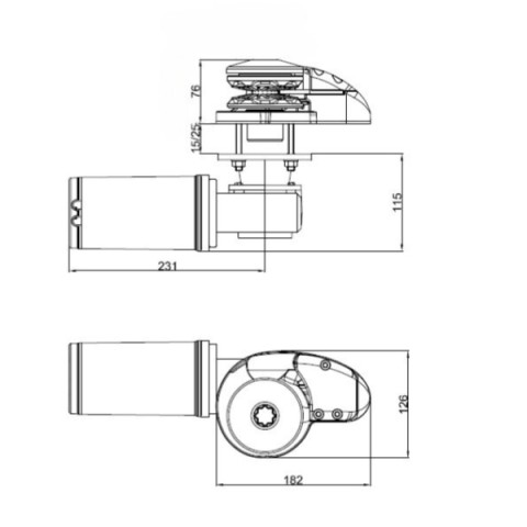 VERRICELLO ITALWINCH CLS INOX 700W 12V CATENA MM.6