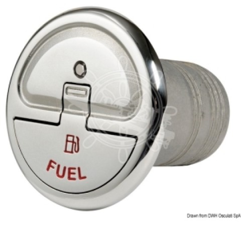 Tappo imbarco inox QUICK LOCK fuel mm.38 con chiave (20.366.24)