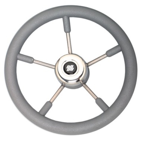 Volante poliuretano grigio mm.350 V57