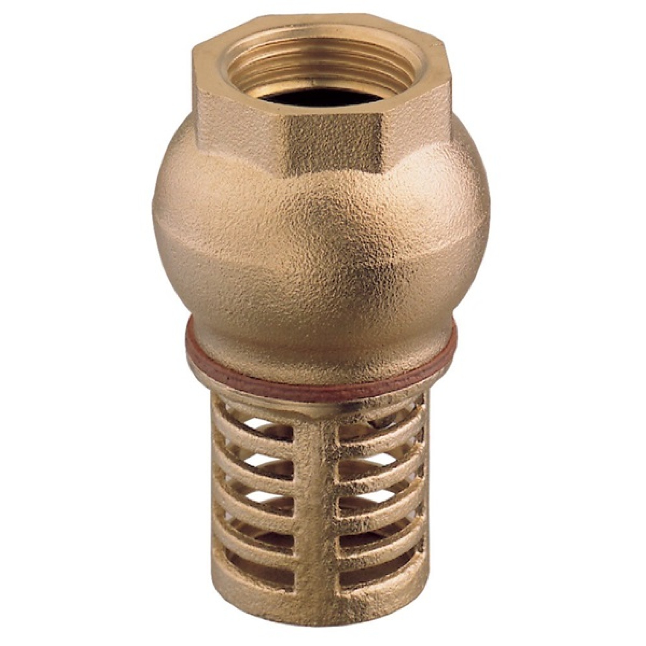Valvola di fondo in ottone sabbiato con tenuta in gomma 2"1/2