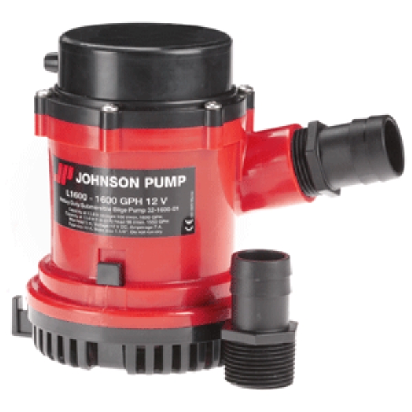 Pompa di sentina sommersa johnson 1600GPH 12v 