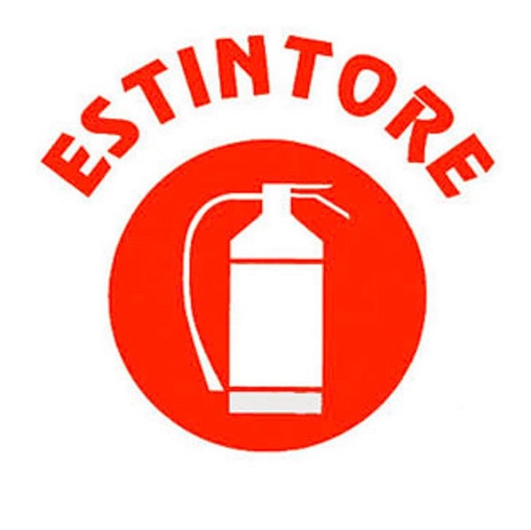 Adesivo estintore mm.100