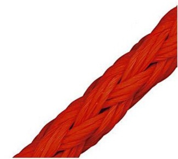 Arrotolatore salvavita Treccia senz'anima arancio mm.8 mt.300