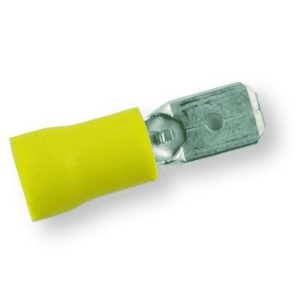 FASTON GIALLO M mm.6,3 PZ.6 00380