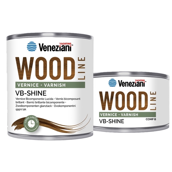 Vernice VENEZIANI VB-SHINE bicomponente trasparente 0,75lt