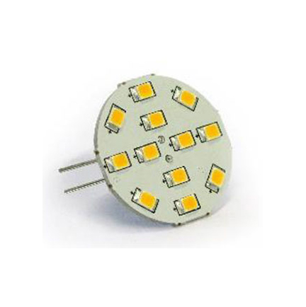 Lampadina led G4 12led luce calda mm.30 back