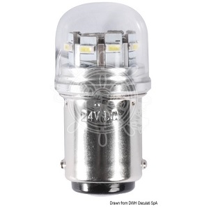 Lampadina led SMD zoccolo BA15D 10w 12/24v (14.443.15)