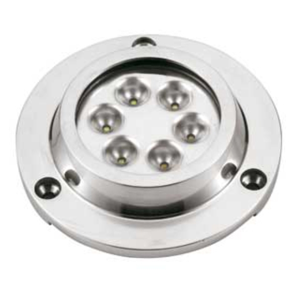 Luce subacquea inox 6 led luce blu