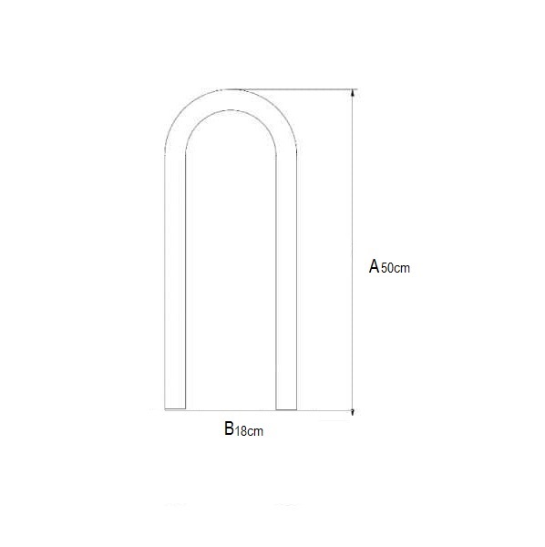 Maniglia di risalita per scaletta in acciaio inox mm.25