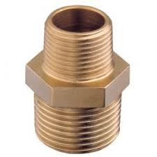 Niples ottone doppio ridotto 1 1/2-1 1/4