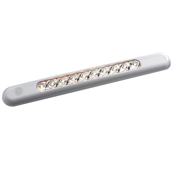 PLAFONIERA LED LUNGA BIANCA C/INT.