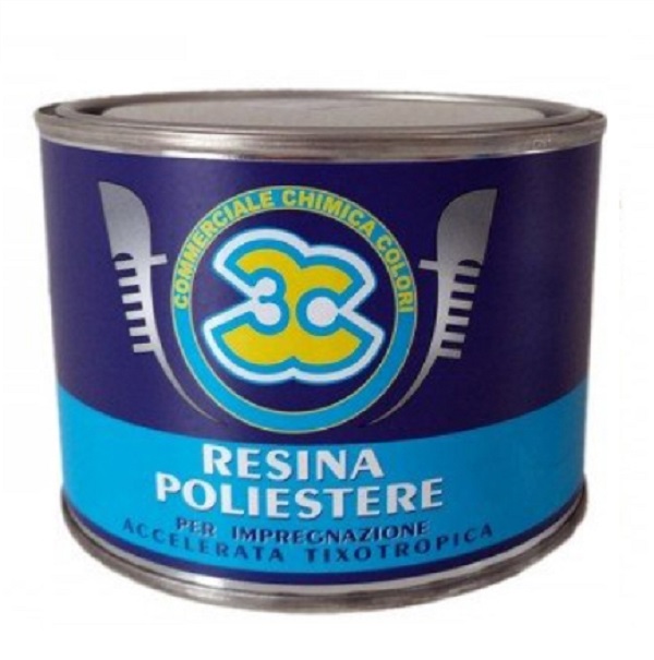 Resina poliestere lt.4 con catalizzatore