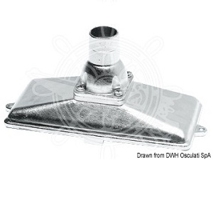 Succhieruola inox verticale mm.25 con valvola non ritorno (17.716.25)