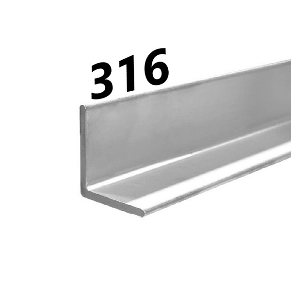 Angolare acciaio inox aisi 316 mm.20x20x2 mt.1