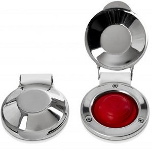 COMANDO A PIEDE INOX DOWN ROSSO