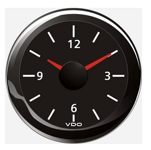 VDO OROLOGIO NERO 12V